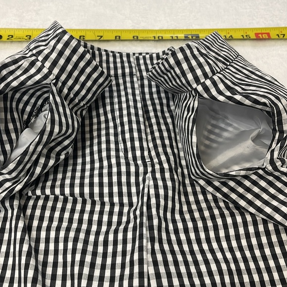 JONES NEW YORK STRETCH WOMENS SIZE 16 Black and White Checkered Shorts - Picture 5 of 6